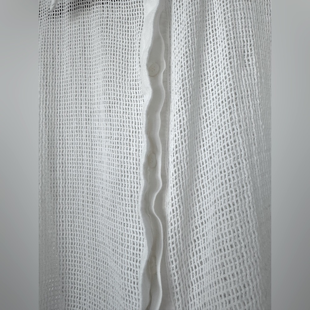 Osklen Buttoned Net Shirt | Sheer | Beach Club | Vacation - Picture 7 of 9